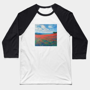 Poppy Field Baseball T-Shirt